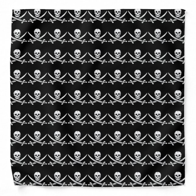 Pirate Skull and Crossed Swords Bandana (Front)