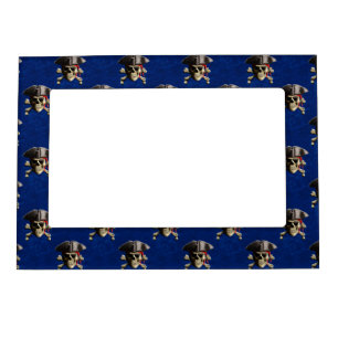 Pirate Skull And Hat Magnetic Picture Frame