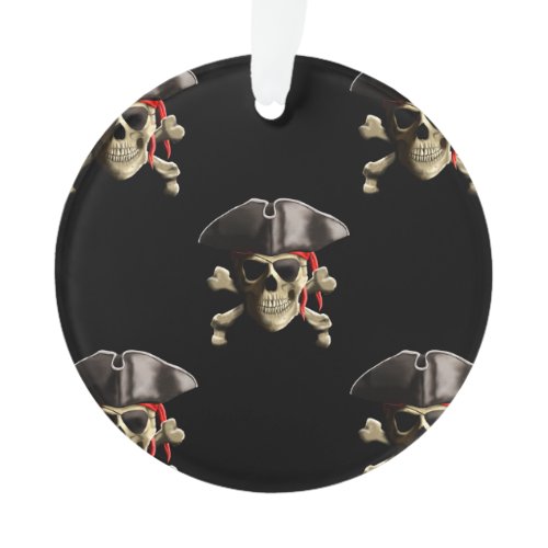 Pirate Skull And Hat Ornament