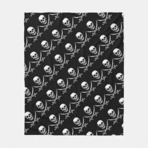 Pirate Skull and Sword Crossbones (TLAPD) Fleece Blanket