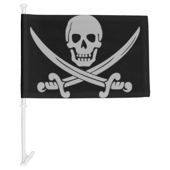 Pirate Skull And Swords Car Flag by HumphreyKing at Zazzle