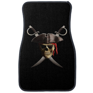 Pirate Skull And Swords Car Floor Mat
