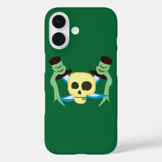 Pirate Skull and Swords iPhone 16 Case