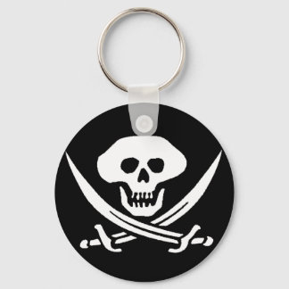 Pirate Skull and Swords Keychain
