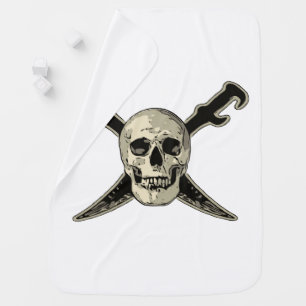 Pirate (Skull) - Baby Blanket Blanket