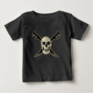 Pirate (Skull) - Baby Fine Jersey T-Shirt