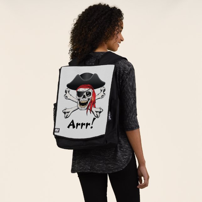 Pirate Skull Backpack (Worn)