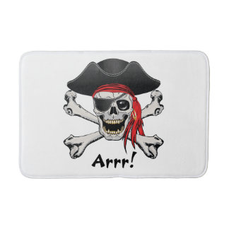 Pirate Skull Bath Mat