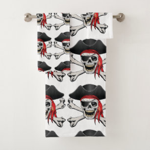 pirate bath towels