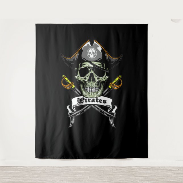 Pirate Skull Bones  Backdrop (Front)