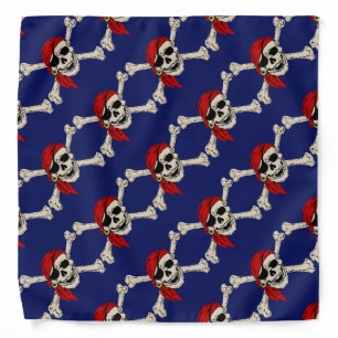Pirate Skull Bones, Jolly Roger, Bandana