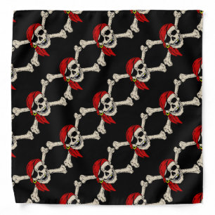 Pirate Skull Bones, Jolly Roger, Bandana