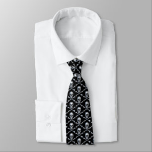 Pirate Skull Bones Neck Tie