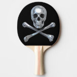 Pirate Skull Bones Ping Pong Paddle at Zazzle