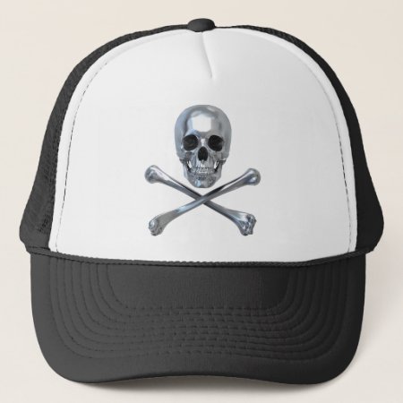 Pirate Skull Bones Trucker Hat