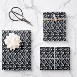 Pirate Skull Bones Wrapping Paper Sheets