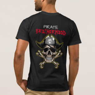 Pirate SKULL BROTHERHOOD T-Shirt 