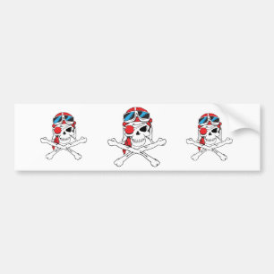 Pirate Skull Bumper Sticker