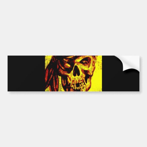 Pirate Skull Bumper Sticker