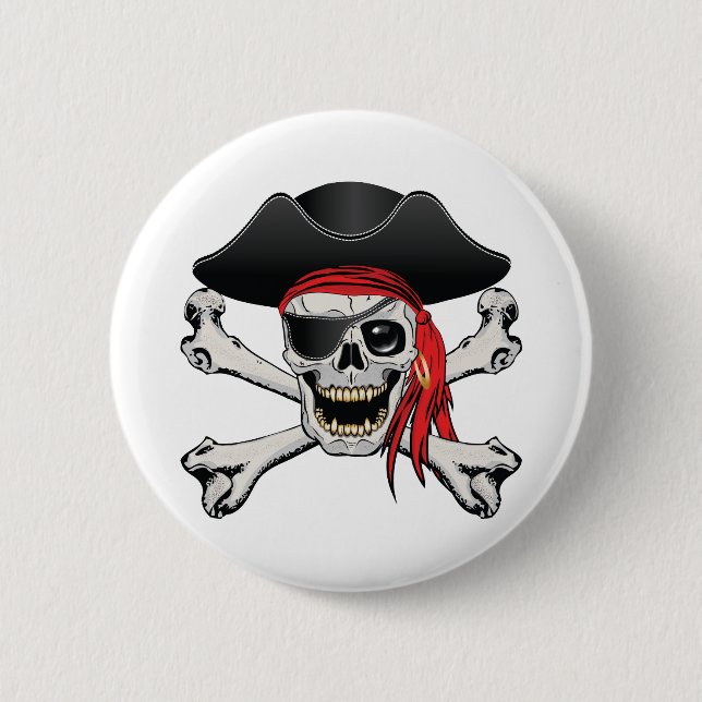 Pirate Skull Button (Front)