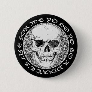 pirate skull button