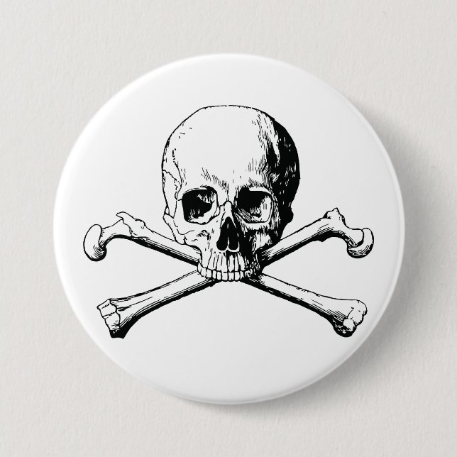 Pirate Skull Button (Front)