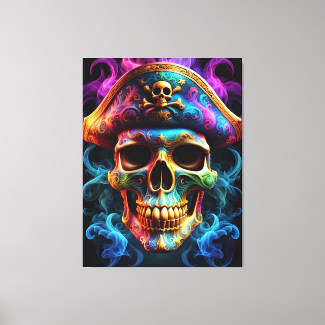Pirate Skull Canvas Print (Front)