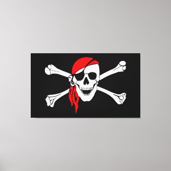 Pirate Skull Canvas Print by NatureTales at Zazzle