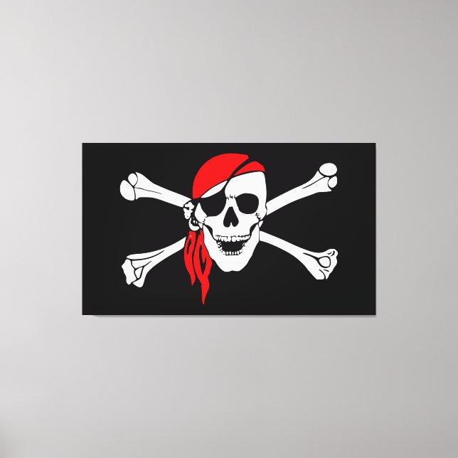 Pirate Skull Canvas Print (Front)