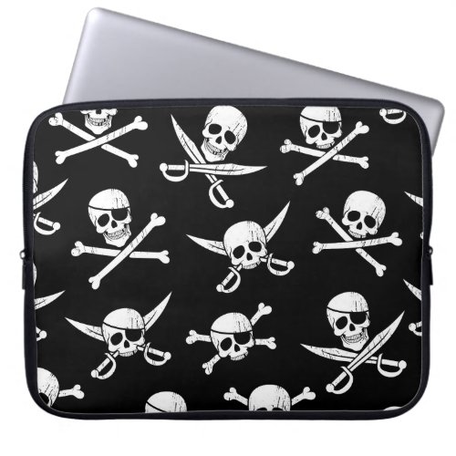 Pirate Skull Captain Cross Bones Laptop Sleeve
