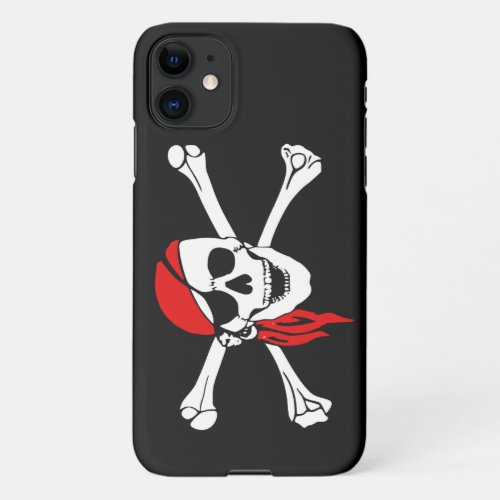 Pirate Skull Cartoon iPhone 11 Case