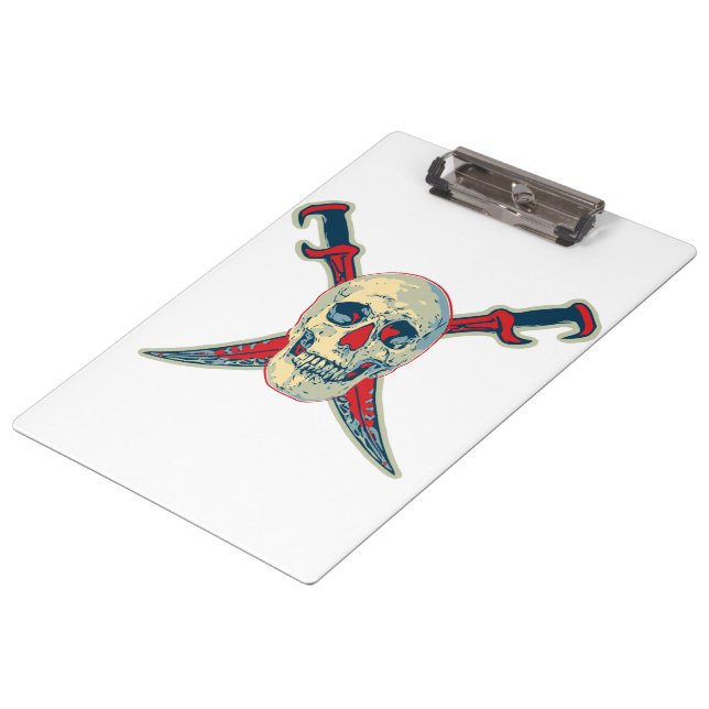 Pirate (Skull) - Clipboard (Angled)
