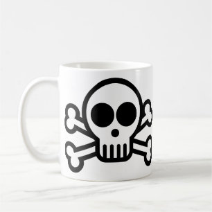 Pirate Skull & Crossbones Coffee Mug - 325ml