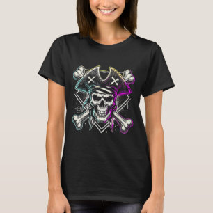 Pirate Skull Crossbones Halloween  T-Shirt