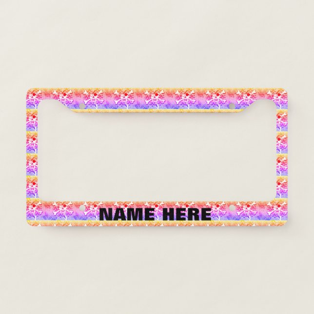 Pirate Skull & Crossbones License Plate Frame (Front)