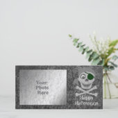 Pirate Skull & Crossbones Photo Card (Standing Front)
