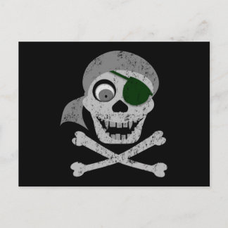 Pirate Skull & Crossbones Postcard