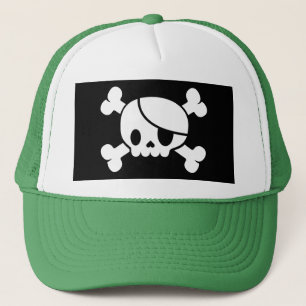 Pirate Skull & Crossbones Trucker Hat