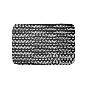 Pirate Skull Design Bath Mat