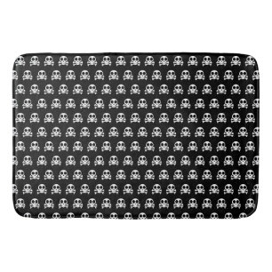 Pirate Skull Design Bath Mat