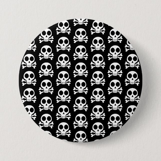 Pirate Skull Design Button (Front)