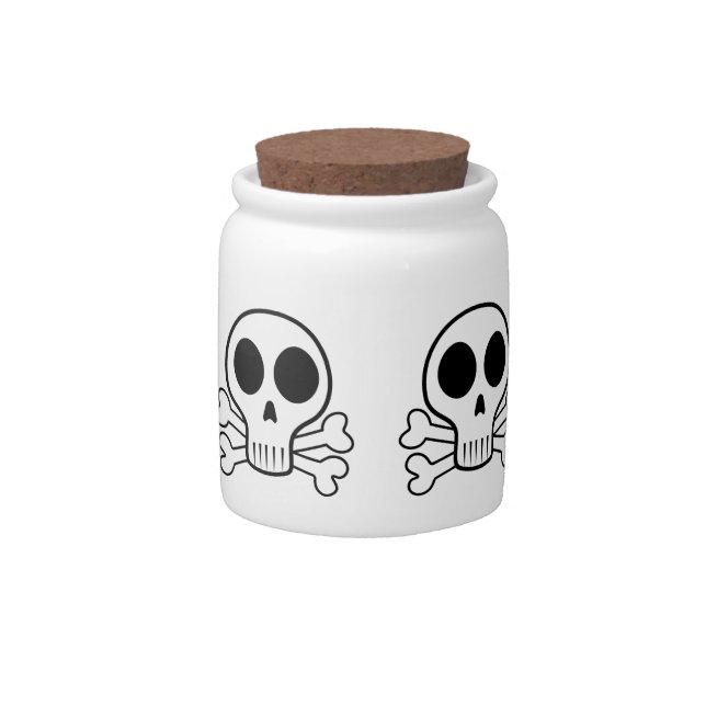 Pirate Skull Design Candy Jar (Front)