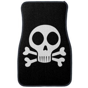 Pirate Skull Design Car Floor Mat