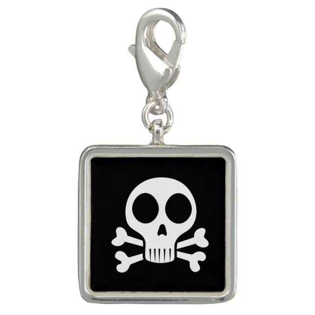 Pirate Skull Design Charm (Front)