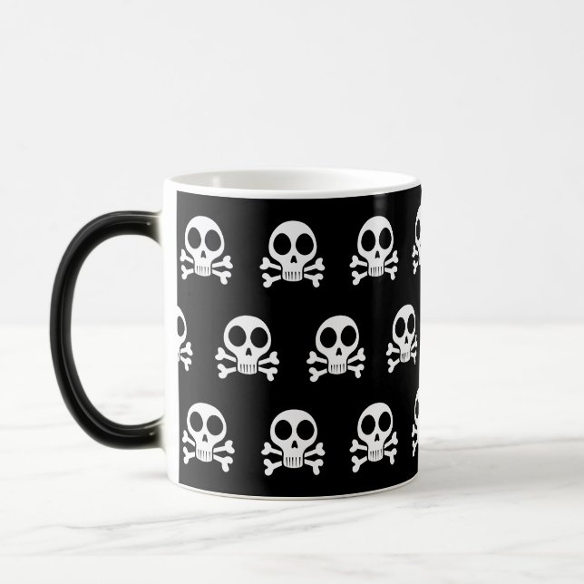 Pirate Skull Design Color Morph Mug (Left)