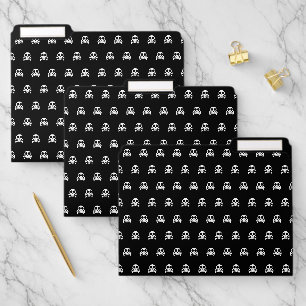 Pirate Skull Design File Folder