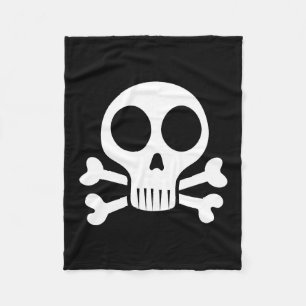 Pirate Skull Design Fleece Blanket