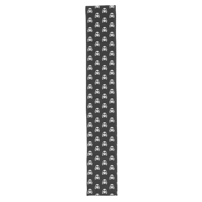 Pirate Skull Design Long Table Runner (Front)