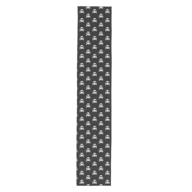 Pirate Skull Design Medium Table Runner (Front)