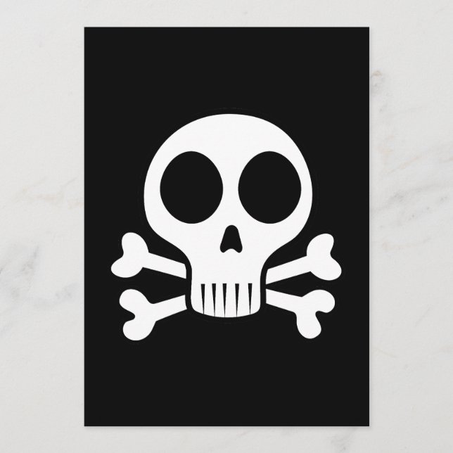 Pirate Skull Design Menu (Front)